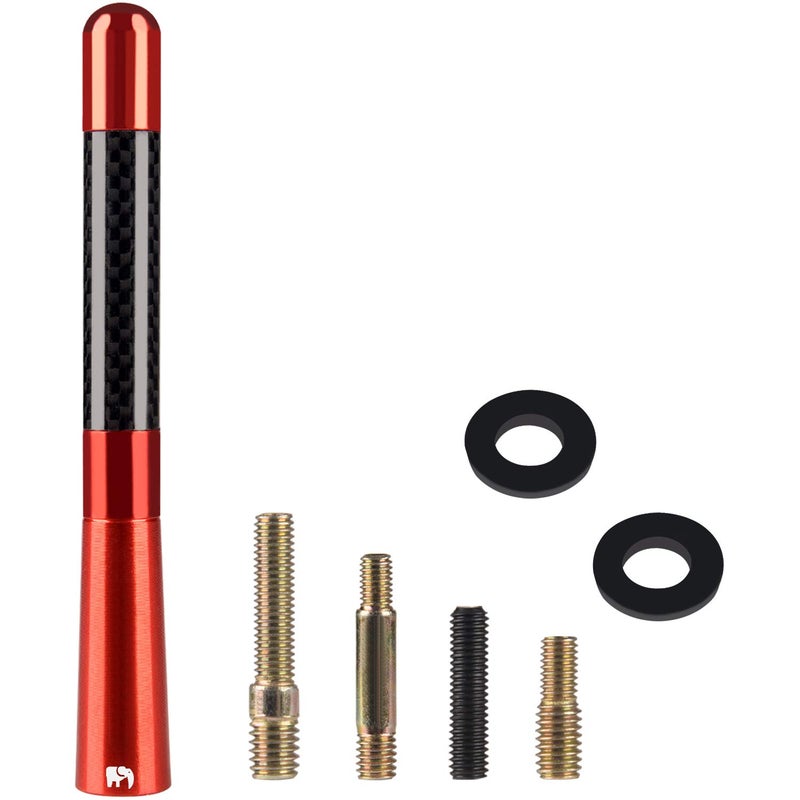 ONE250 Antenna, Compatible with Ford F-Series (F-150 F-250 F-350 Super Duty Ford Raptor Ranger Trucks 1997-2024) - Designed for Optimized FM/AM Reception (Red) - Image 5